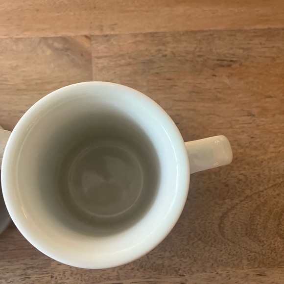 Set Of Two Vintage Otagiri Embossed Rocking Horse Mugs W Grey Rim - Picture 3 of 9
